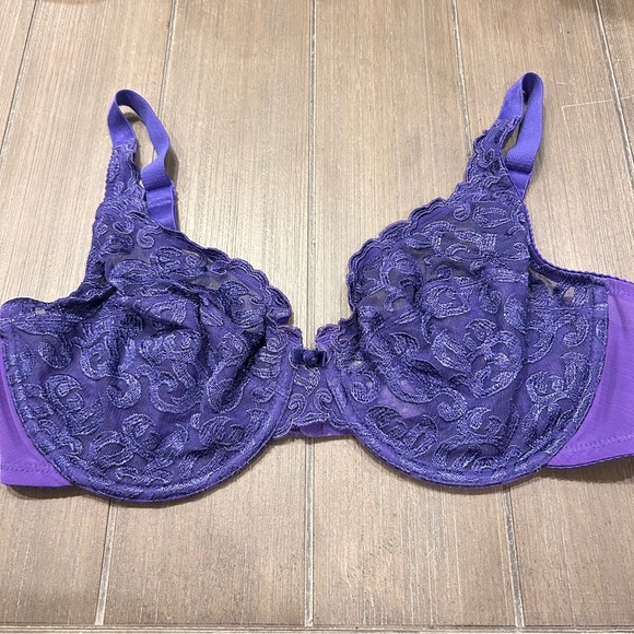 Wacoal 85199 Arabesque Lace Purple Bra - Picture 1 of 9